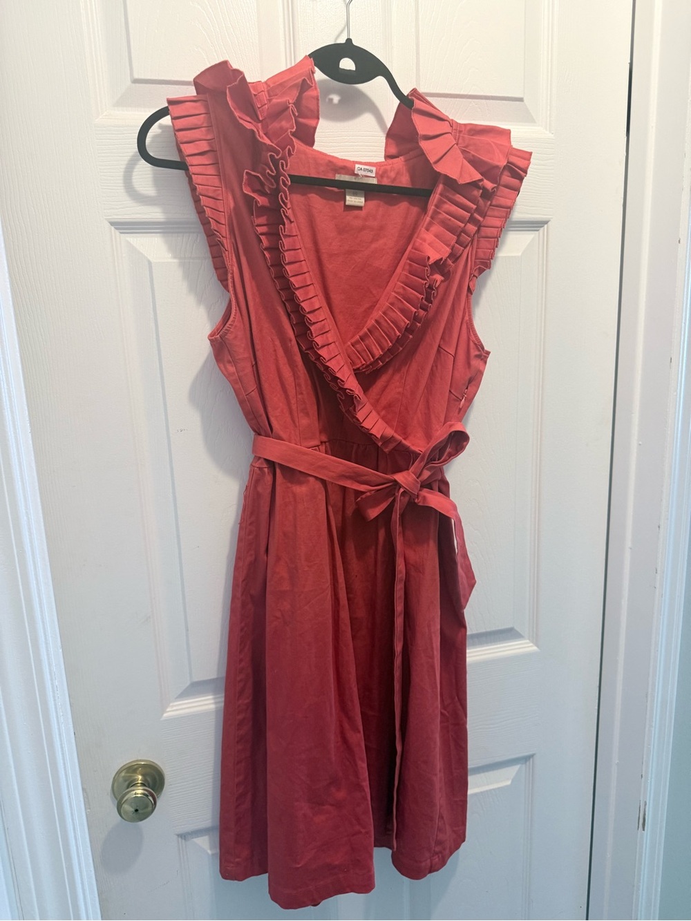 Ruffle Dress with Tie Waist